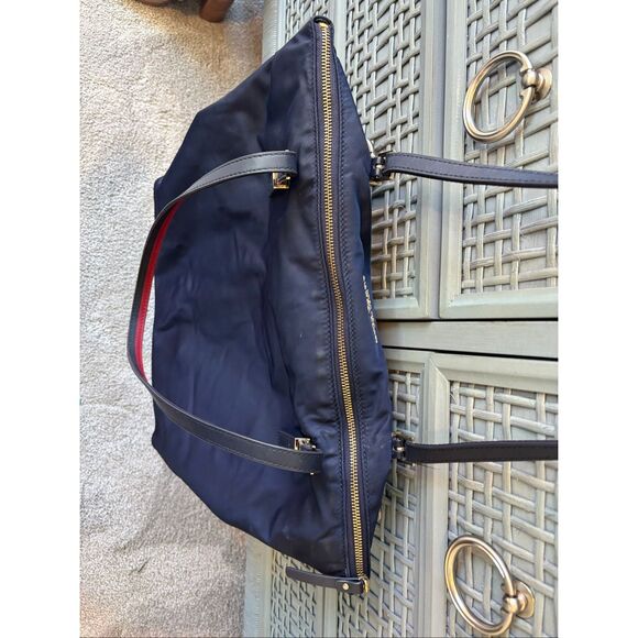 Kate Spade Watson Lane Varsity Stripe Maya tote, $328 - Picture 7 of 10